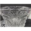 Image 3 : Heavy Duty Lead Crystal Clear Signatures Co Lidded Biscuit Barrel Or Cookie Jar Etched Floral