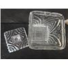 Image 4 : Heavy Duty Lead Crystal Clear Signatures Co Lidded Biscuit Barrel Or Cookie Jar Etched Floral