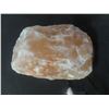 Image 2 : Hand-Carved Natural Pink Himalayan Salt Glazed Lamp, 7" Height - Works