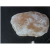 Image 3 : Hand-Carved Natural Pink Himalayan Salt Glazed Lamp, 7" Height - Works