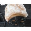 Image 4 : Hand-Carved Natural Pink Himalayan Salt Glazed Lamp, 7" Height - Works