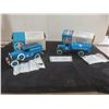 Image 1 : Two Royalite Truck Banks Including 1931 Hawkeye and 1932 Panel Van, 1/34 Scale, Original Boxes