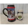 Image 10 : Eight Beer Steins Including Budweiser 1992 and Avon 1978