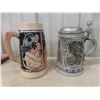Image 2 : Eight Beer Steins Including Budweiser 1992 and Avon 1978