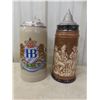 Image 4 : Eight Beer Steins Including Budweiser 1992 and Avon 1978