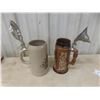 Image 6 : Eight Beer Steins Including Budweiser 1992 and Avon 1978
