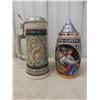 Image 7 : Eight Beer Steins Including Budweiser 1992 and Avon 1978