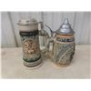 Image 8 : Eight Beer Steins Including Budweiser 1992 and Avon 1978