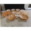 Image 1 : Ten Pieces of Fire-King Glassware Including Soup Bowls, Nappies, Creamer, Sugar Bowl, and Two