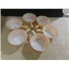 Image 2 : Ten Pieces of Fire-King Glassware Including Soup Bowls, Nappies, Creamer, Sugar Bowl, and Two