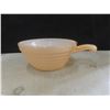 Image 3 : Ten Pieces of Fire-King Glassware Including Soup Bowls, Nappies, Creamer, Sugar Bowl, and Two