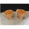 Image 7 : Ten Pieces of Fire-King Glassware Including Soup Bowls, Nappies, Creamer, Sugar Bowl, and Two