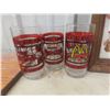 Image 9 : Coca-Cola, Pepsi, and 7Up Advertising Items Including Signs, Trays, Glasses, Scarf, and Toque