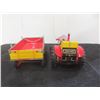 Image 2 : Vintage Schylling Tin Lithographed Tractor and Trailer