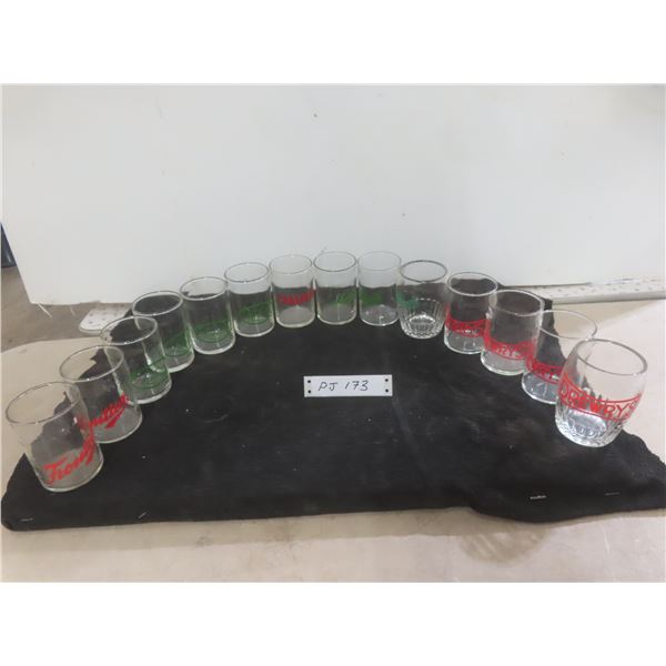 Fourteen Beer Glasses: Drewry’s, Shealo, Frontline, and Labatt’s