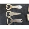 Image 3 : Vintage Bottle Openers: Drewry’s, Shea, Labatt’s, Carling, and Hamm’s, Plus Three Lighters