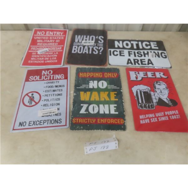 Six Modern Signs, 12" x 8"