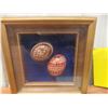 Image 2 : Two Framed Pysanky Ukrainian Easter Eggs, Nugget Store Display Rack, Vintage Fire Alarm, Roller