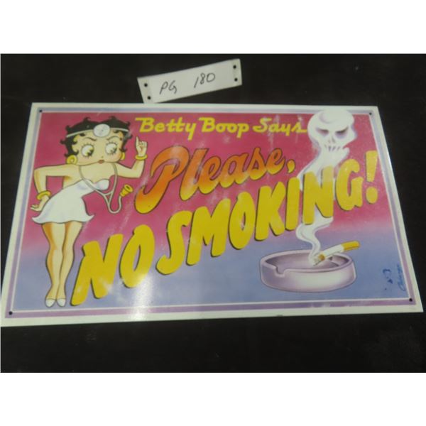Betty Boop Modern Metal Sign, 8 1/2" x 14 1/2"