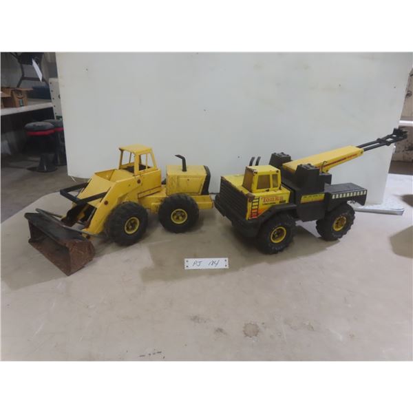 Tonka Turbo-Diesel Hydraulic Boom Tow Truck/Wrecker and Turbo-Diesel Front End Loader