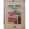 Image 2 : Coca-Cola Hardboard Sign, 19 1/2" x 15 1/2", Kerosene Table Lamp, and Two Express Delivery Side