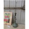 Image 3 : Coca-Cola Hardboard Sign, 19 1/2" x 15 1/2", Kerosene Table Lamp, and Two Express Delivery Side