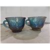 Image 5 : Carnival Glass Thirteen-Piece Punch Bowl Set