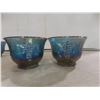 Image 6 : Carnival Glass Thirteen-Piece Punch Bowl Set