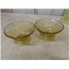 Image 10 : Federal Glass Amber Depression Glass Serving Bowls, Pitcher, and Fruit Nappies (Eight Pieces)