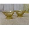 Image 9 : Federal Glass Amber Depression Glass Serving Bowls, Pitcher, and Fruit Nappies (Eight Pieces)