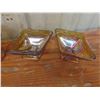 Image 5 : Carnival Glass Group Including Blue Fruit Bowl, Serving Platter, and Candy Bowl (Seven Pieces)