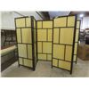 Image 1 : Two-Panel Room Divider, 73" High x 85" Wide, Three 28 1/4" Panels, One Panel Cracked