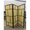 Image 4 : Two-Panel Room Divider, 73" High x 85" Wide, Three 28 1/4" Panels, One Panel Cracked