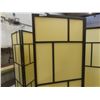 Image 5 : Two-Panel Room Divider, 73" High x 85" Wide, Three 28 1/4" Panels, One Panel Cracked