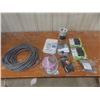 Image 1 : Pocket Power Charger, Laser Mouse, FM Transmitter Charger, Audio and Video Cables, and