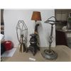 Image 1 : Two Unique Lamps, Tallest 30" and Vintage Stand-up Ashtray