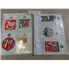 Image 1 : Seven Original 1970s Uncola Campaign Stickers and Decals