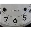 Image 8 : Vintage Mechanical Thirty-One-Day Wind-Up Wall Clock 2 Keys
