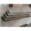 Image 10 : Set of Antique Wood Shaft Golf Clubs With Bag and Boxing Gloves