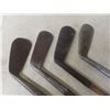 Image 11 : Set of Antique Wood Shaft Golf Clubs With Bag and Boxing Gloves