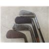 Image 12 : Set of Antique Wood Shaft Golf Clubs With Bag and Boxing Gloves