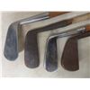 Image 14 : Set of Antique Wood Shaft Golf Clubs With Bag and Boxing Gloves