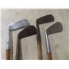 Image 7 : Set of Antique Wood Shaft Golf Clubs With Bag and Boxing Gloves