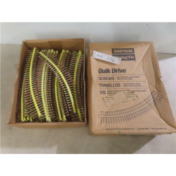 Box Of Number 9 x 2" WSV Subfloor Quick Load Strip Screws