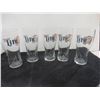 Image 4 : Twelve Collectible Beer Glasses Plus Two Miller Lite Men's Shirts XL