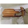 Image 13 : Wooden Cradle, Sled, And High Chair for Doll