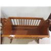 Image 6 : Wooden Cradle, Sled, And High Chair for Doll