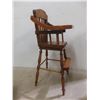 Image 8 : Wooden Cradle, Sled, And High Chair for Doll