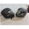 Image 3 : Two Motorcycle Helmets (One Large, One Small)