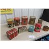 Image 1 : Ten Household Tins Including Tea and Tobacco Tins, Plus Confections and Mixed Vintage Bottles